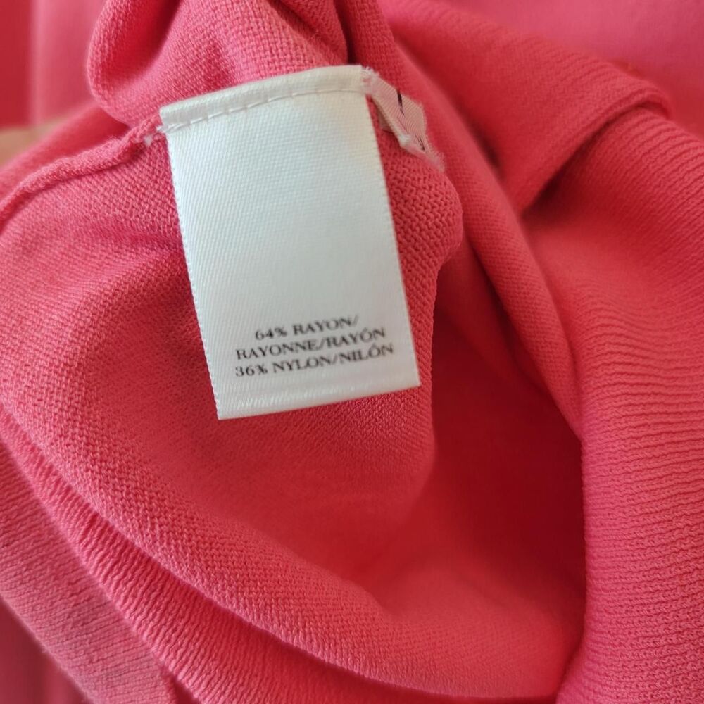Ann Taylor Pink Knit Cardigan Classic Preppy Size S - Picture 5 of 8